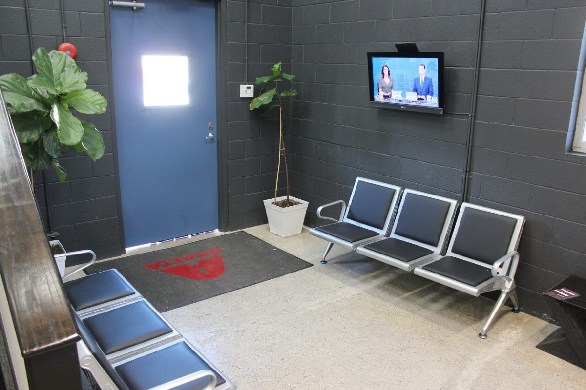 Inside the Pasadena Collision Center facility